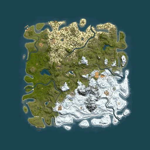 Rust map seed 1763752743, 5500x5500m top-down preview