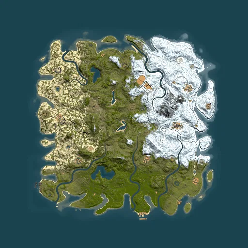 Rust map seed 1470778855, 5500x5500m top-down preview