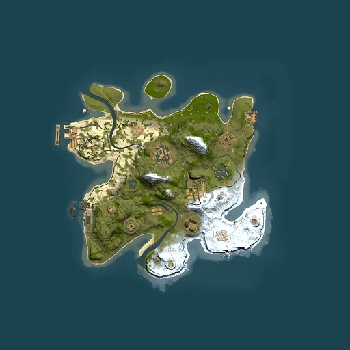 Rust map seed 1474880906, 2500x2500m top-down preview