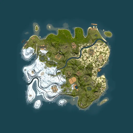 Rust map seed 594571812, 3500x3500m top-down preview