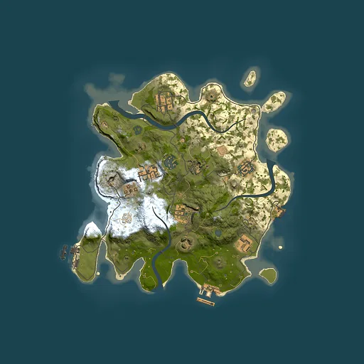 Rust map seed 783698981, 3000x3000m top-down preview