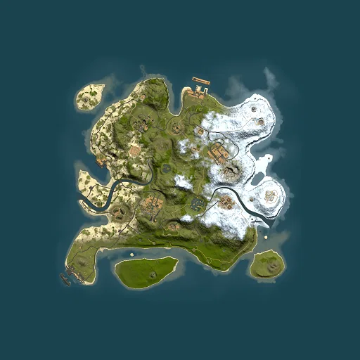 Rust map seed 1801606157, 3000x3000m top-down preview
