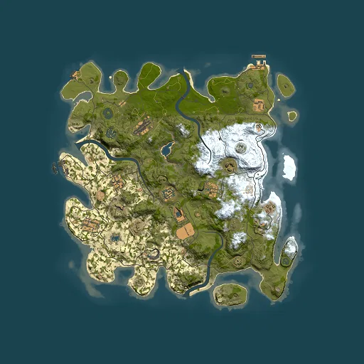 Rust map seed 1216318898, 4000x4000m top-down preview