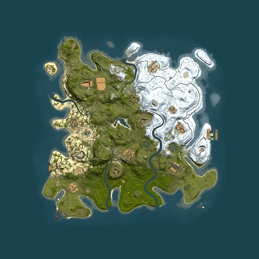 Rust map seed 1062162375, 4000x4000m top-down preview