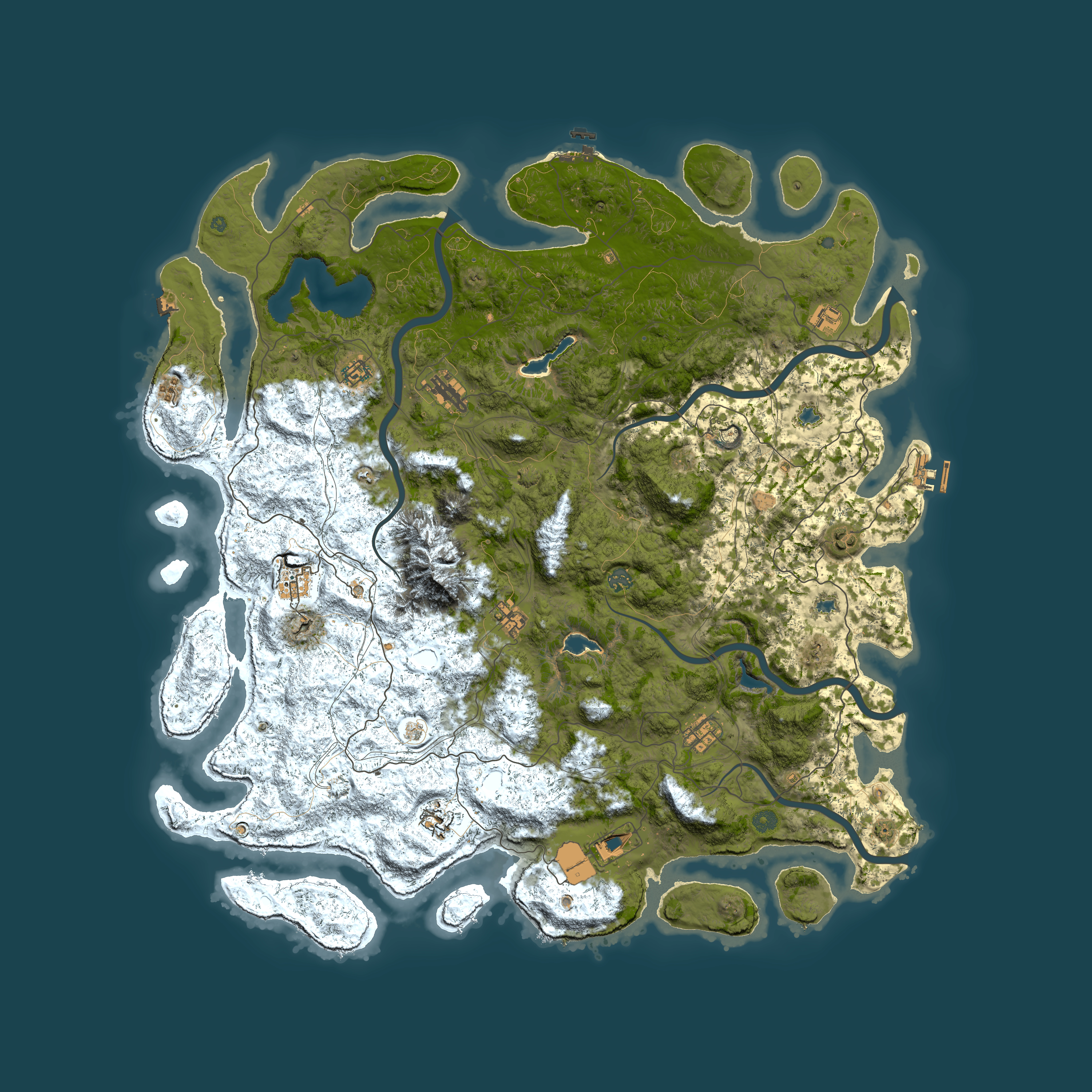 Full top-down render of Rust map seed 1443211656, 5500x5500m