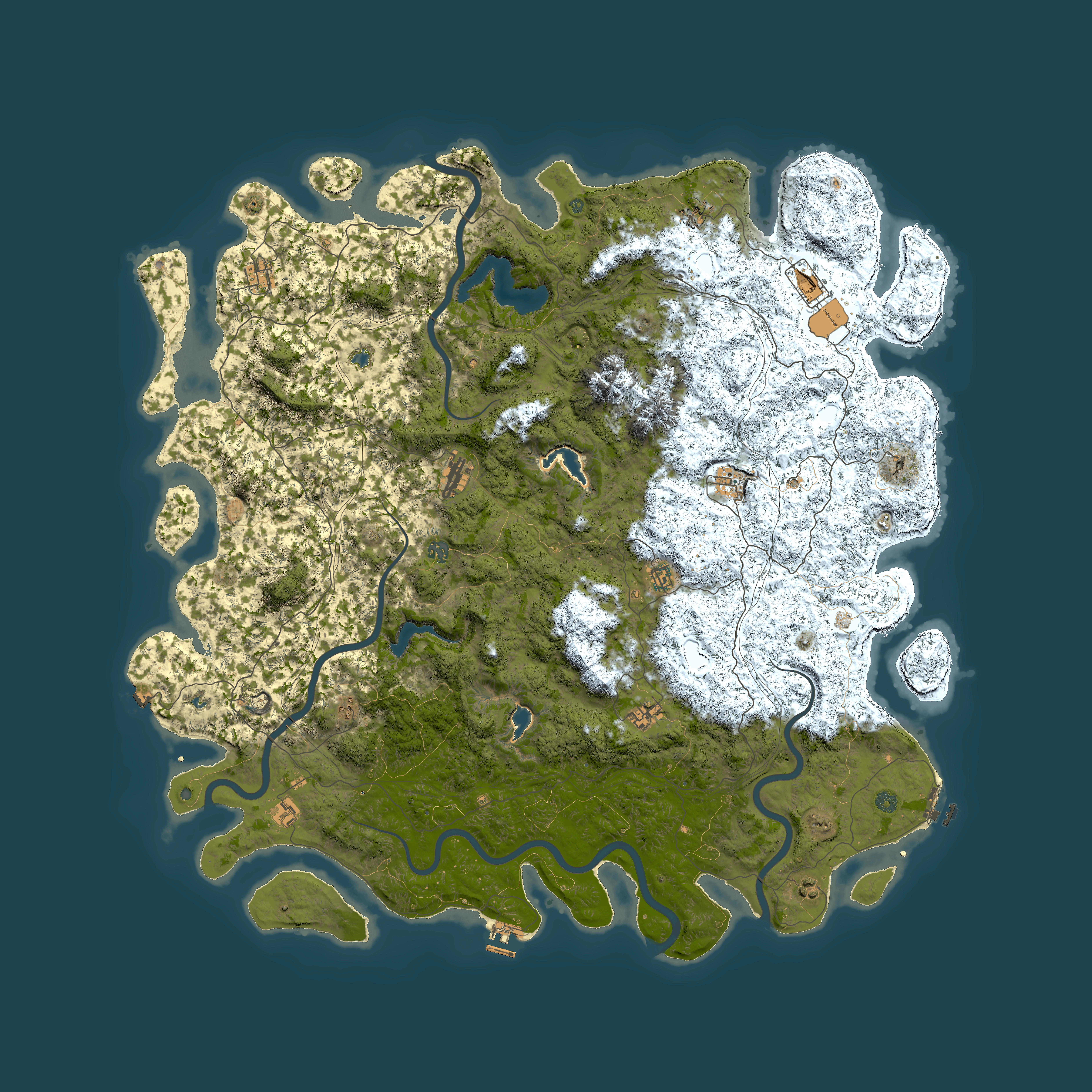 Full top-down render of Rust map seed 560401735, 6000x6000m