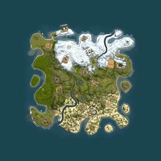 Rust map seed 1526615464, 3500x3500m top-down preview
