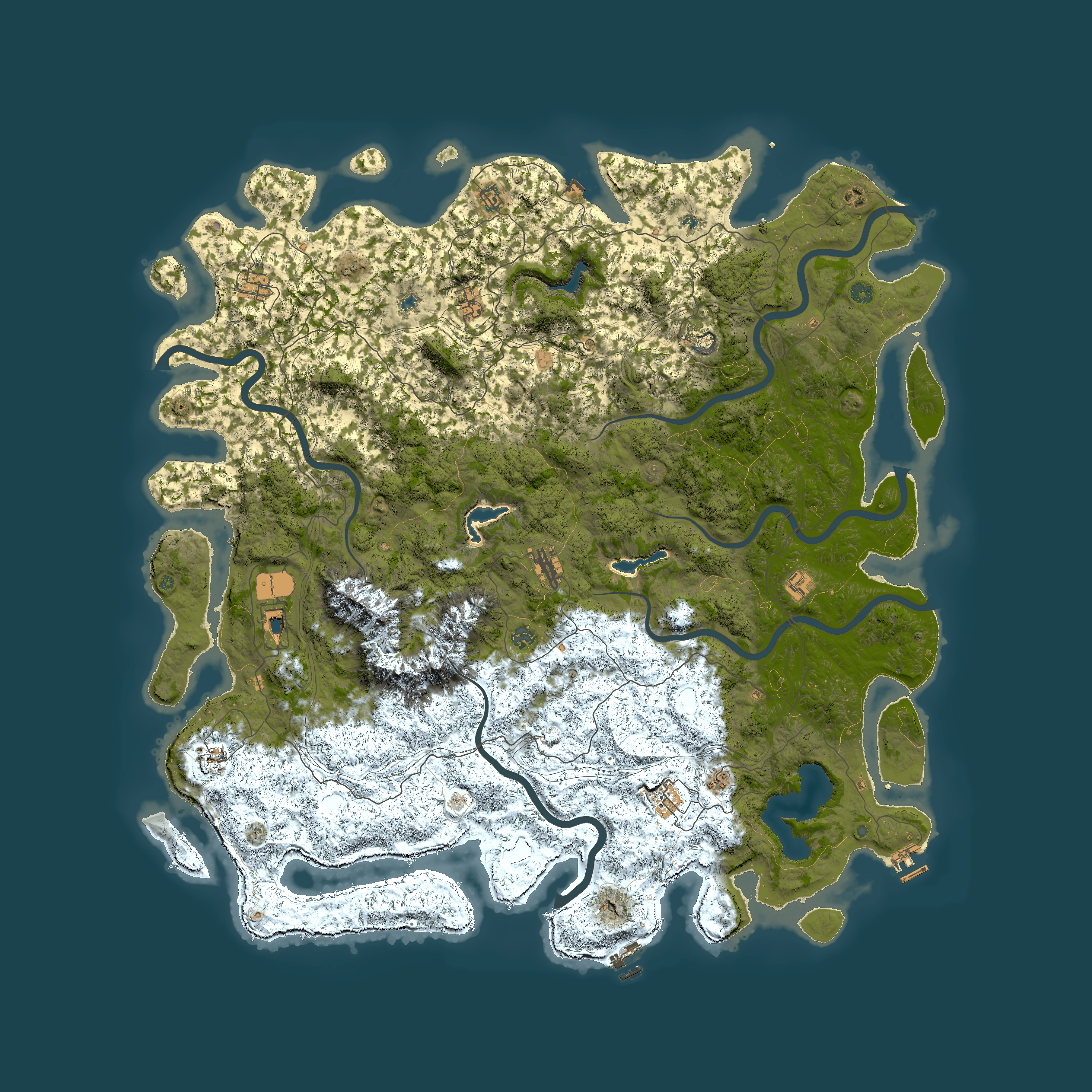 Full top-down render of Rust map seed 2102666095, 6000x6000m