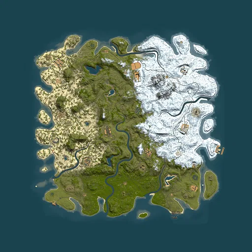 Rust map seed 887187588, 5500x5500m top-down preview