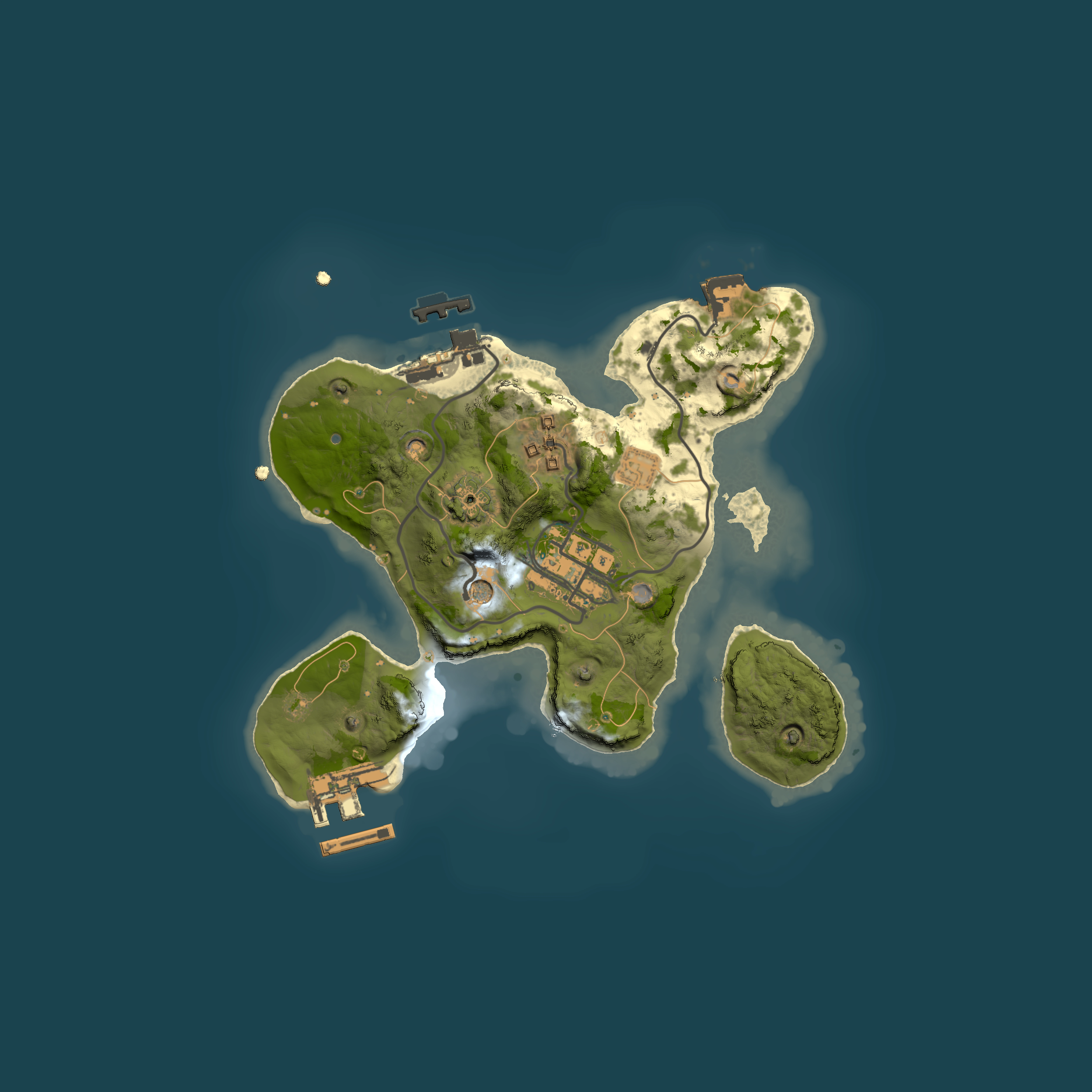 Full top-down render of Rust map seed 1130525678, 2000x2000m