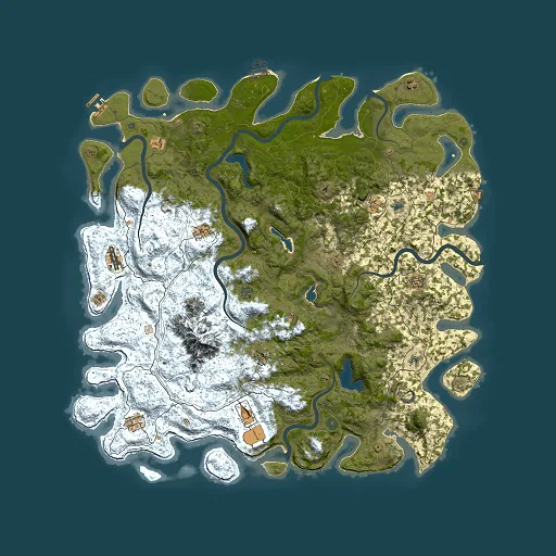 Rust map seed 580525447, 5500x5500m top-down preview