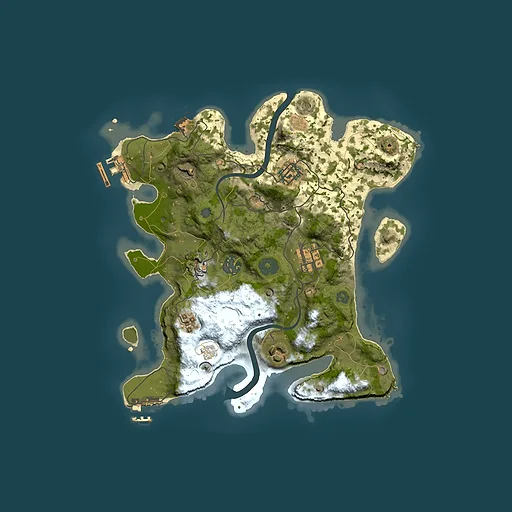 Rust map seed 2031748629, 3000x3000m top-down preview