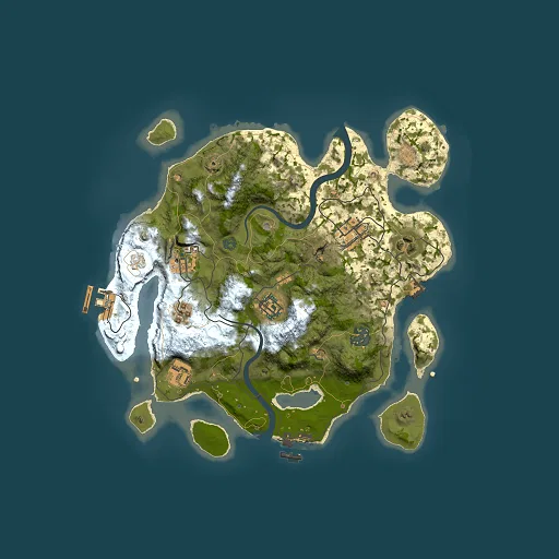 Rust map seed 1809410350, 3000x3000m top-down preview