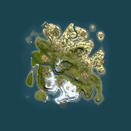 Rust map seed 1063896766, 3000x3000m top-down preview
