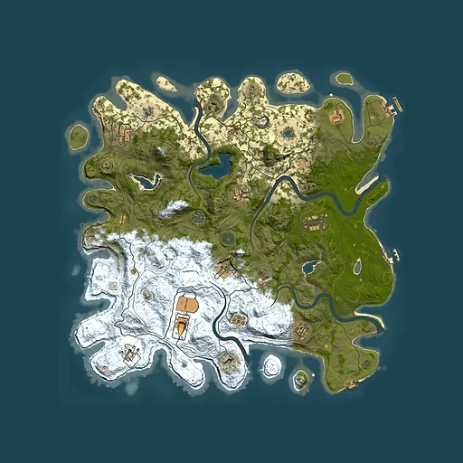 Rust map seed 685501015, 4500x4500m top-down preview