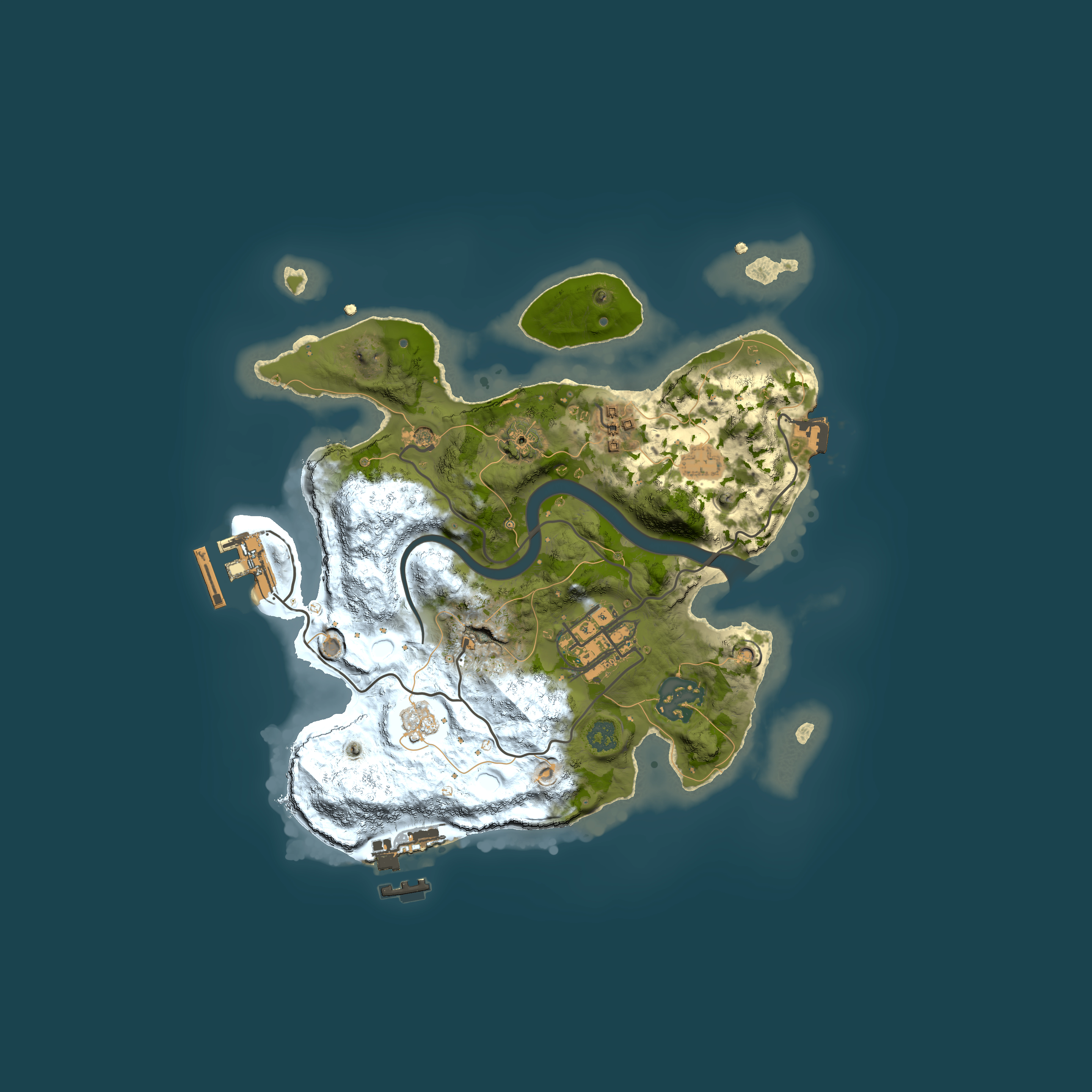 Full top-down render of Rust map seed 751325241, 2500x2500m