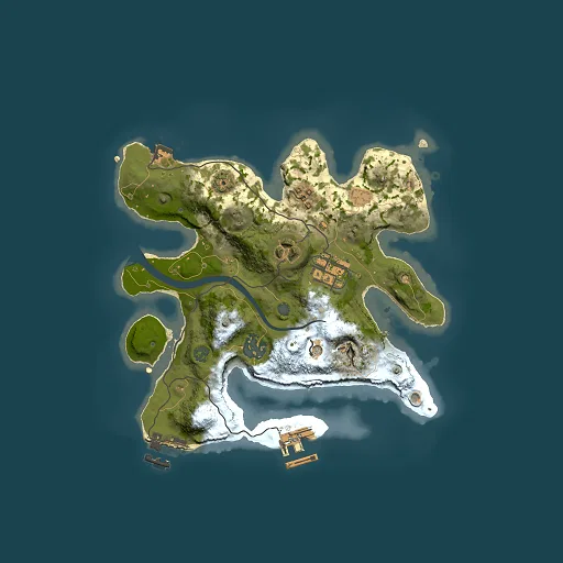 Rust map seed 1566924860, 2500x2500m top-down preview
