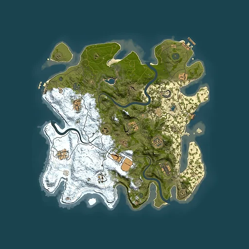 Rust map seed 199737112, 4000x4000m top-down preview