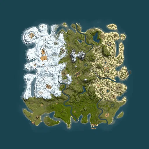 Rust map seed 711269489, 5000x5000m top-down preview