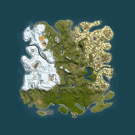 Rust map seed 407124315, 4500x4500m top-down preview