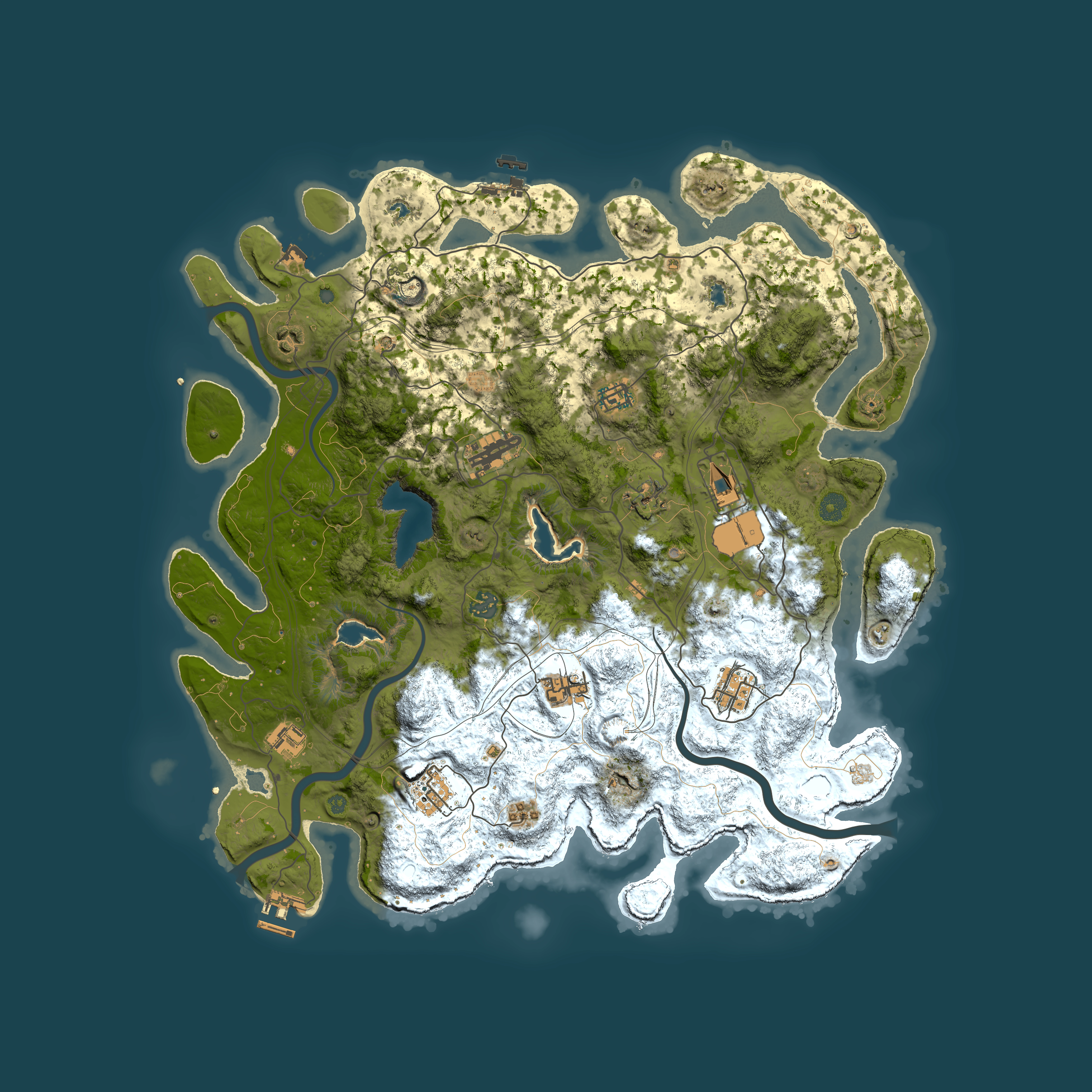 Full top-down render of Rust map seed 1031771022, 4500x4500m