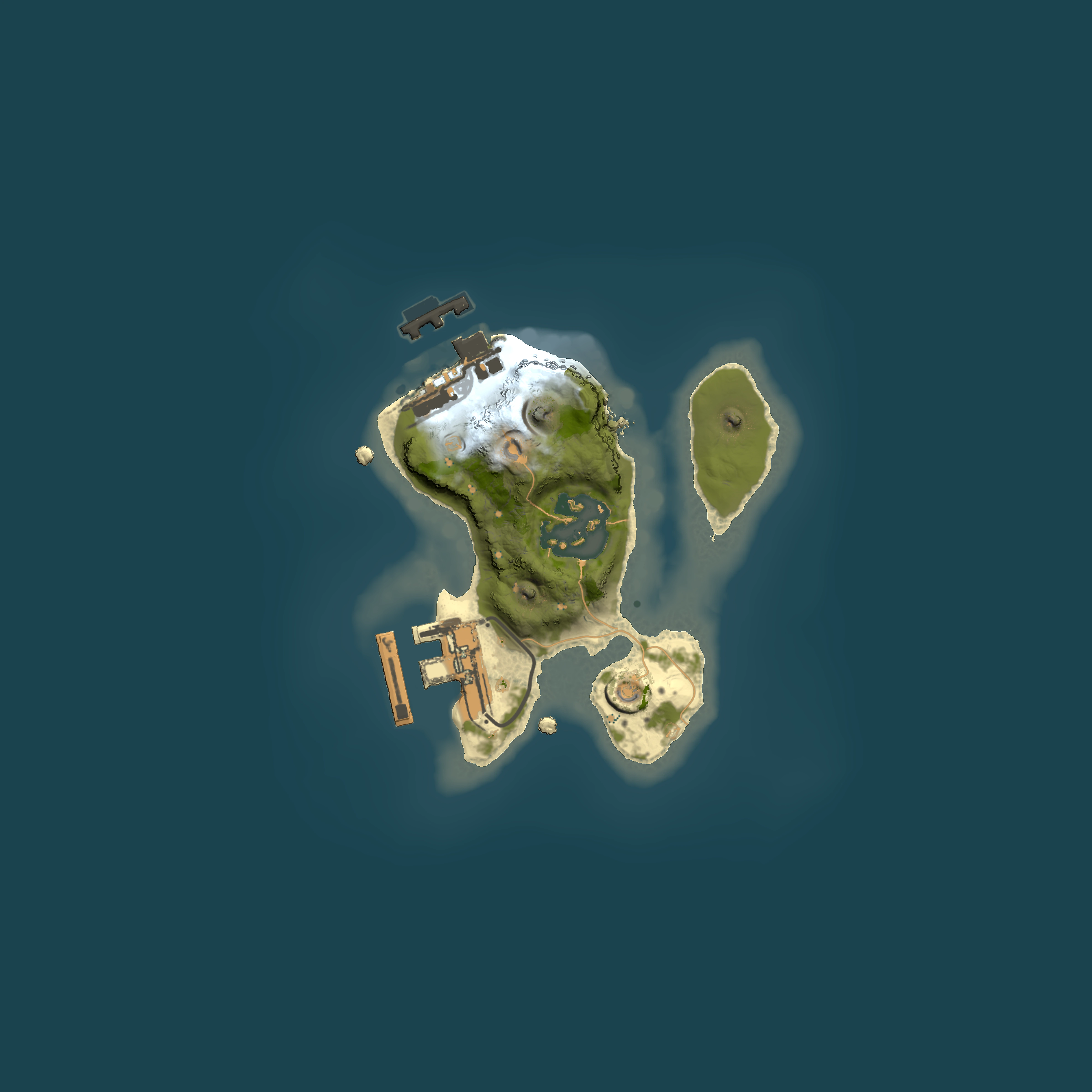 Full top-down render of Rust map seed 1915610642, 1500x1500m
