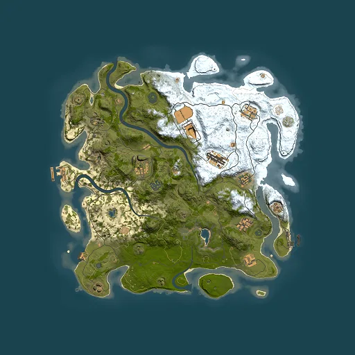 Rust map seed 1955450609, 4000x4000m top-down preview