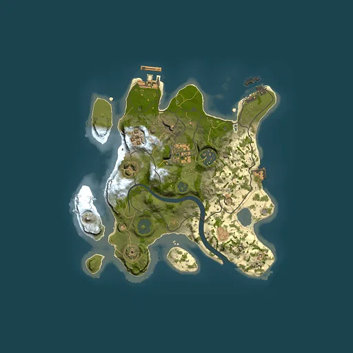 Rust map seed 232750714, 2500x2500m top-down preview
