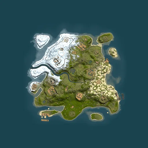 Rust map seed 1414312322, 3000x3000m top-down preview