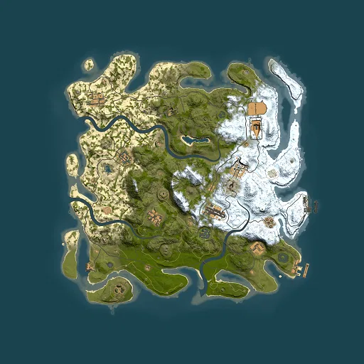 Rust map seed 996248469, 4000x4000m top-down preview