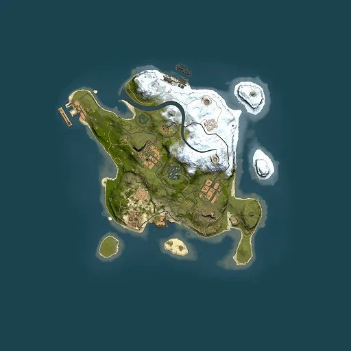 Rust map seed 1407530526, 2500x2500m top-down preview