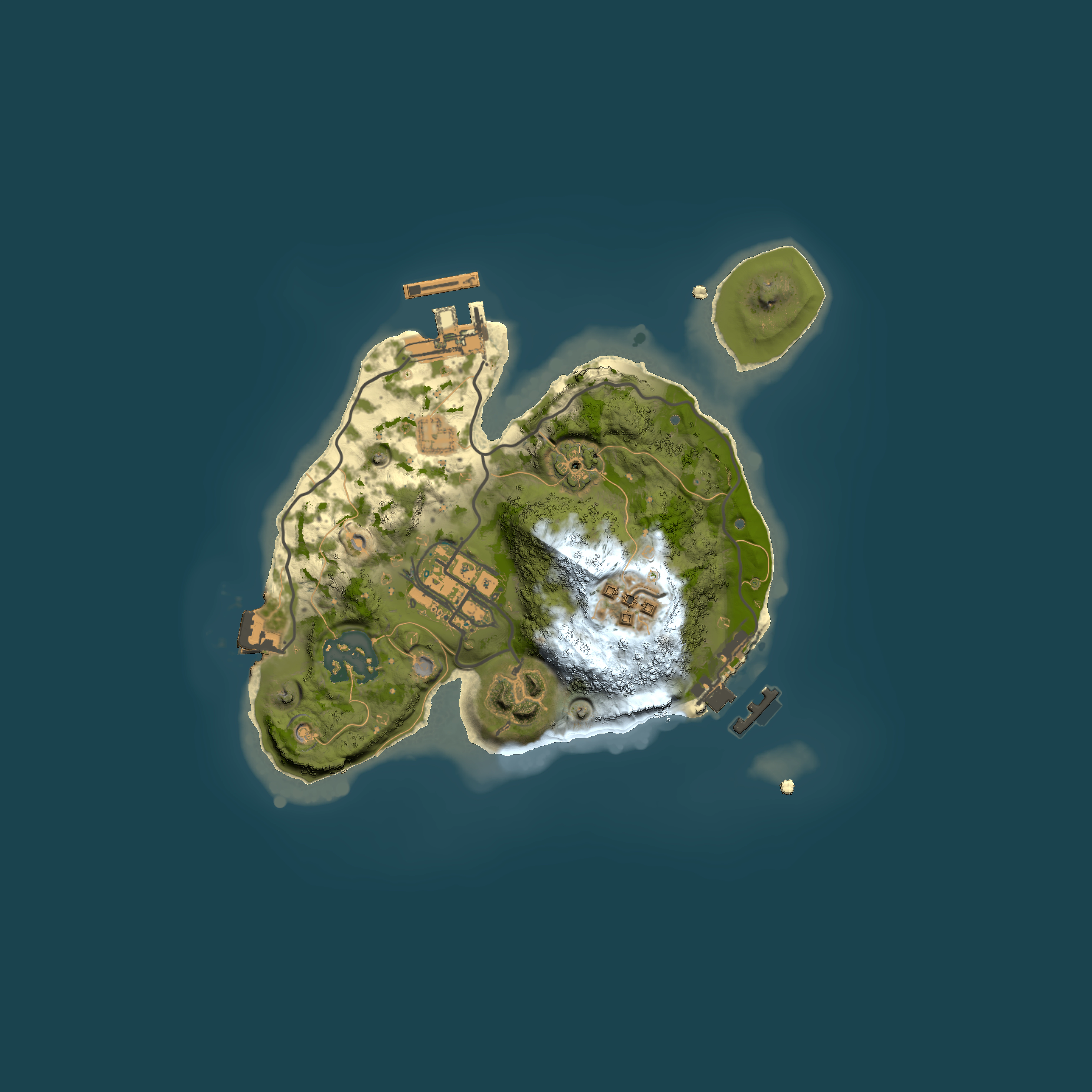 Full top-down render of Rust map seed 306631483, 2000x2000m