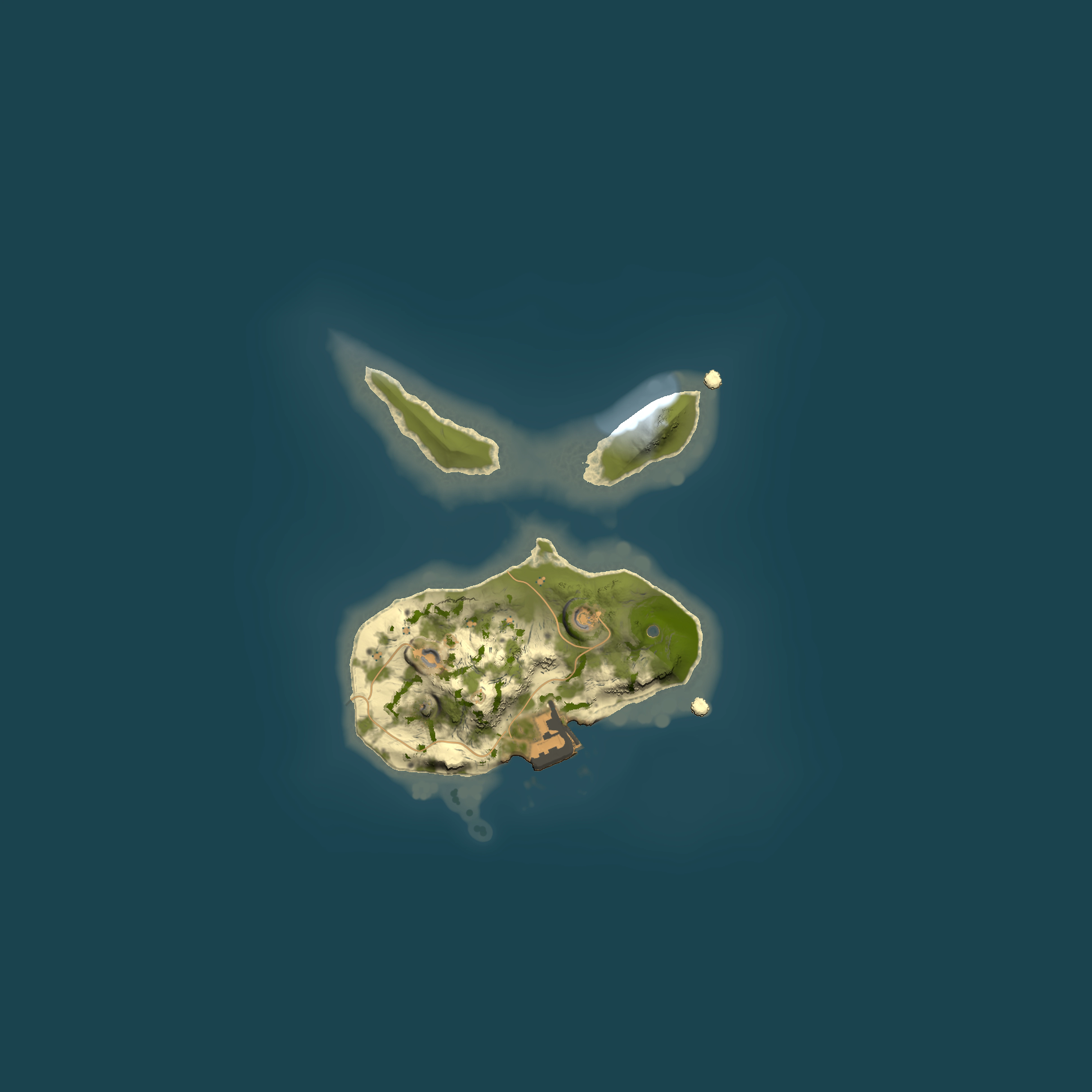 Full top-down render of Rust map seed 1136356089, 1500x1500m