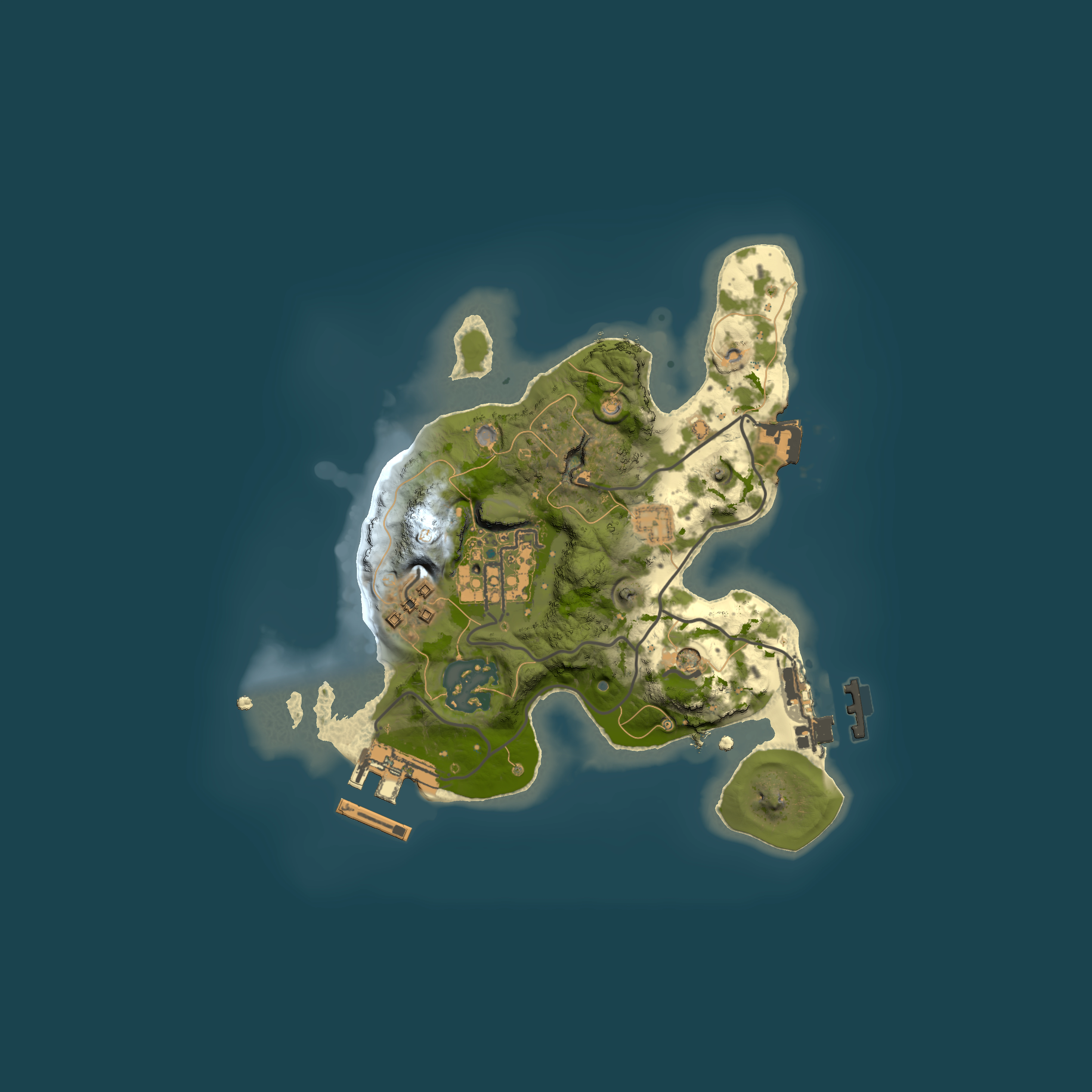 Full top-down render of Rust map seed 846567430, 2000x2000m