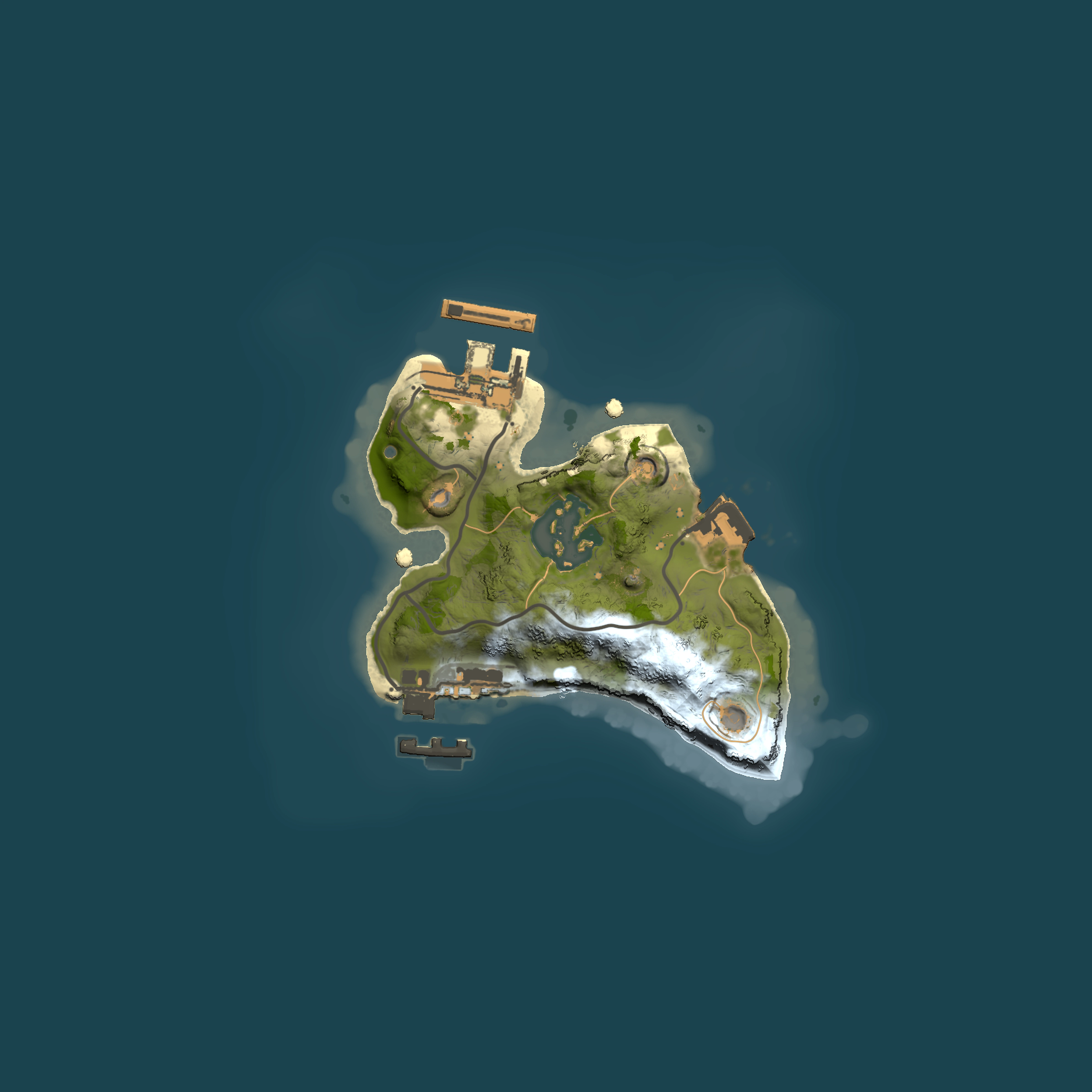 Full top-down render of Rust map seed 1465755211, 1500x1500m