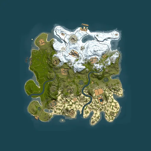 Rust map seed 800559054, 3500x3500m top-down preview