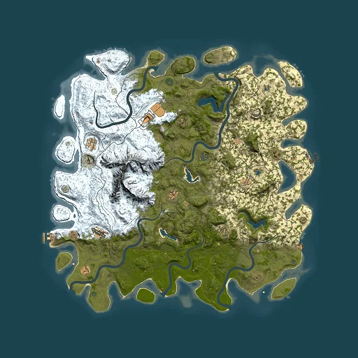 Rust map seed 1215398515, 5500x5500m top-down preview