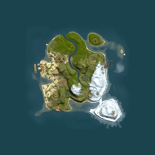 Rust map seed 341743267, 2500x2500m top-down preview