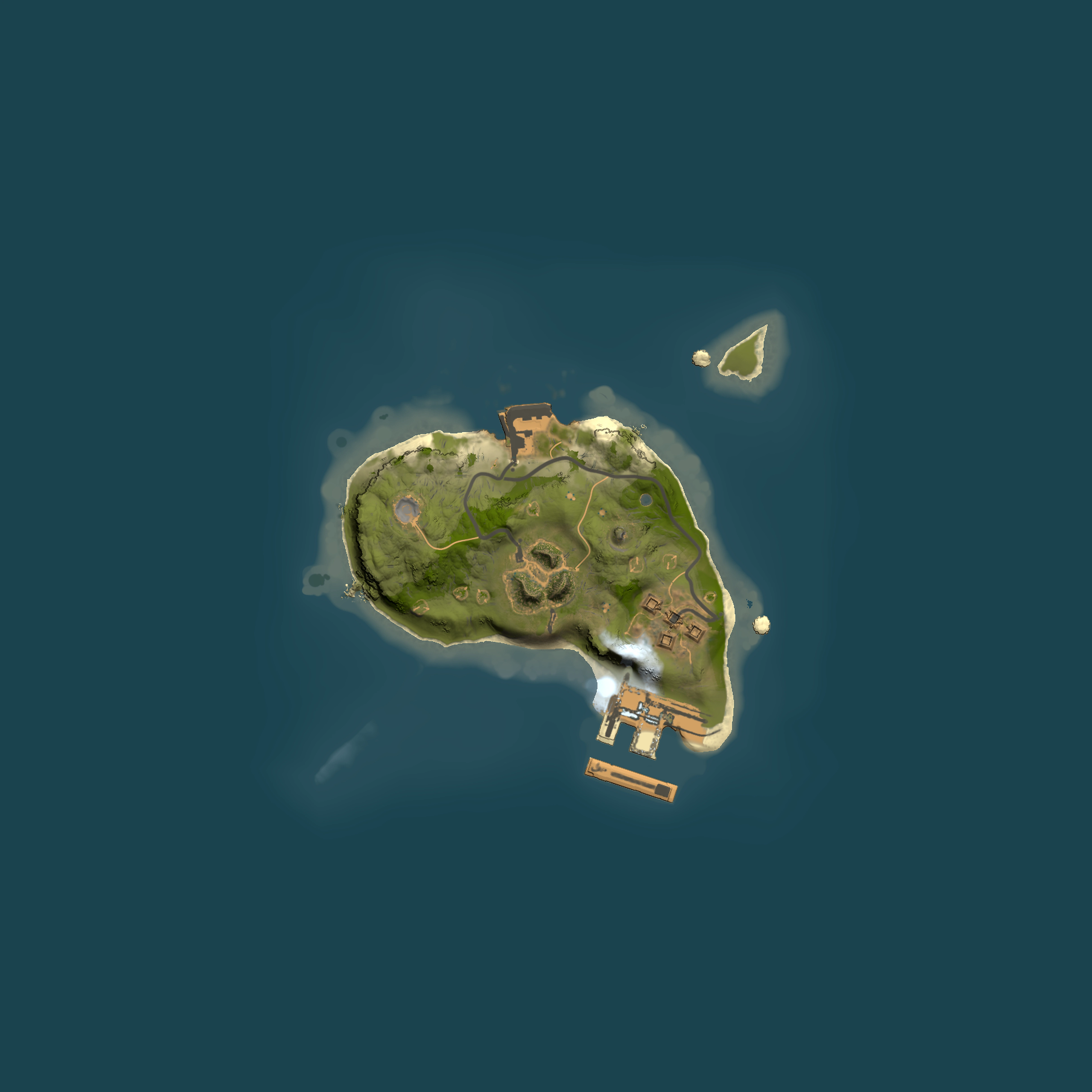 Full top-down render of Rust map seed 482861695, 1500x1500m