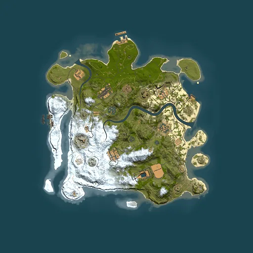 Rust map seed 1549855037, 3500x3500m top-down preview