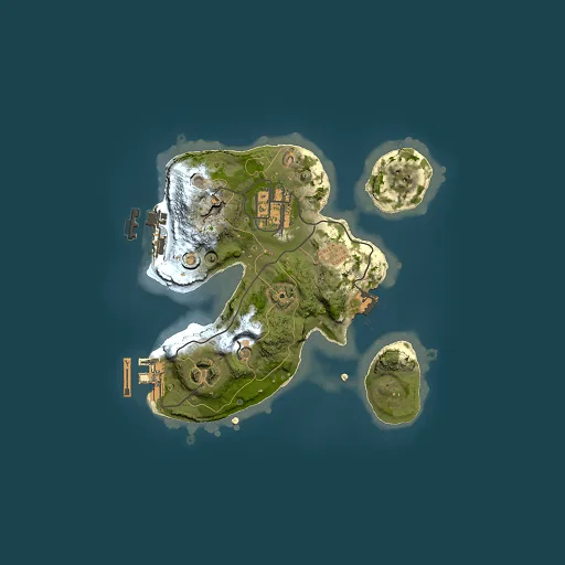 Rust map seed 1557445258, 2000x2000m top-down preview