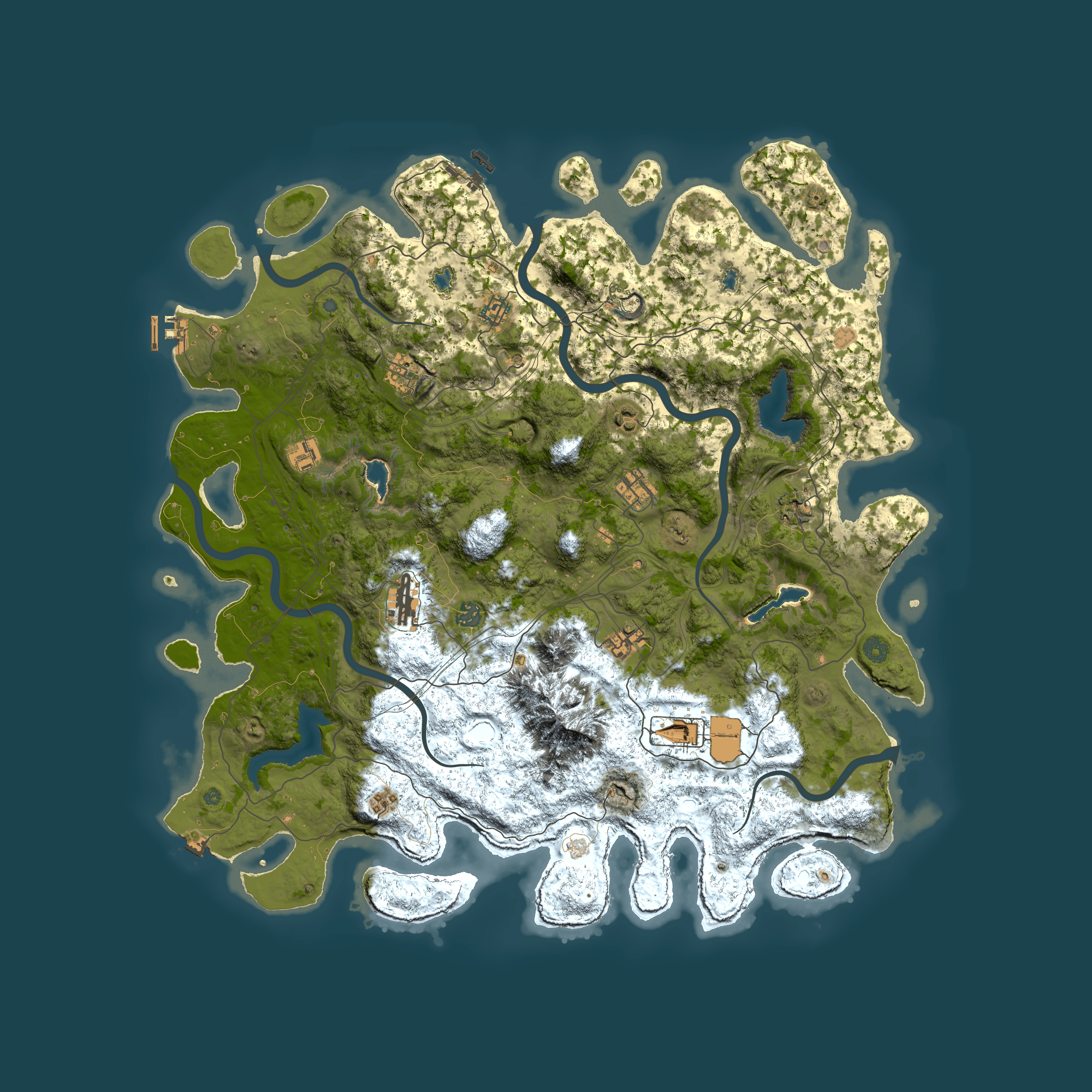 Full top-down render of Rust map seed 653247153, 5000x5000m