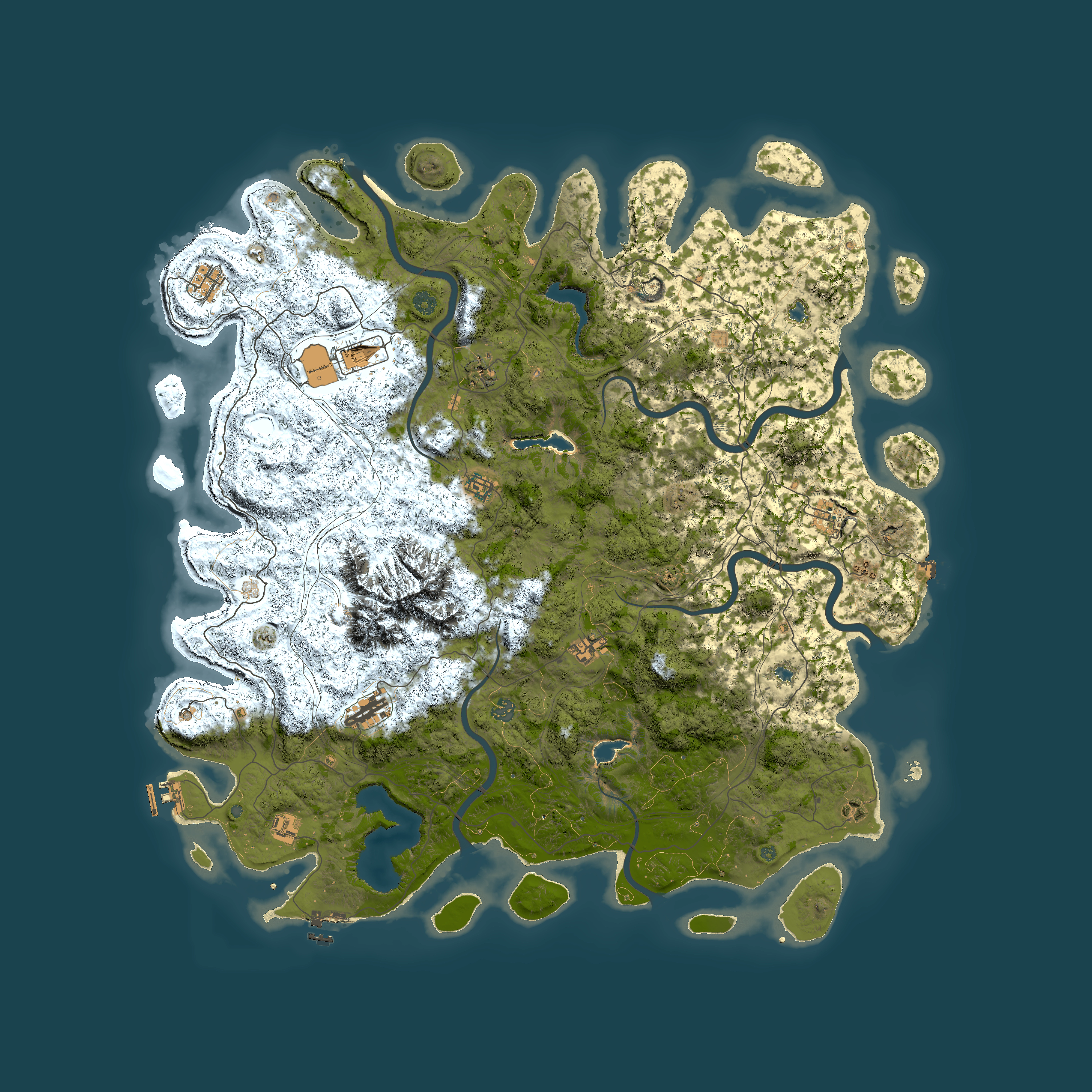 Full top-down render of Rust map seed 125067189, 5500x5500m