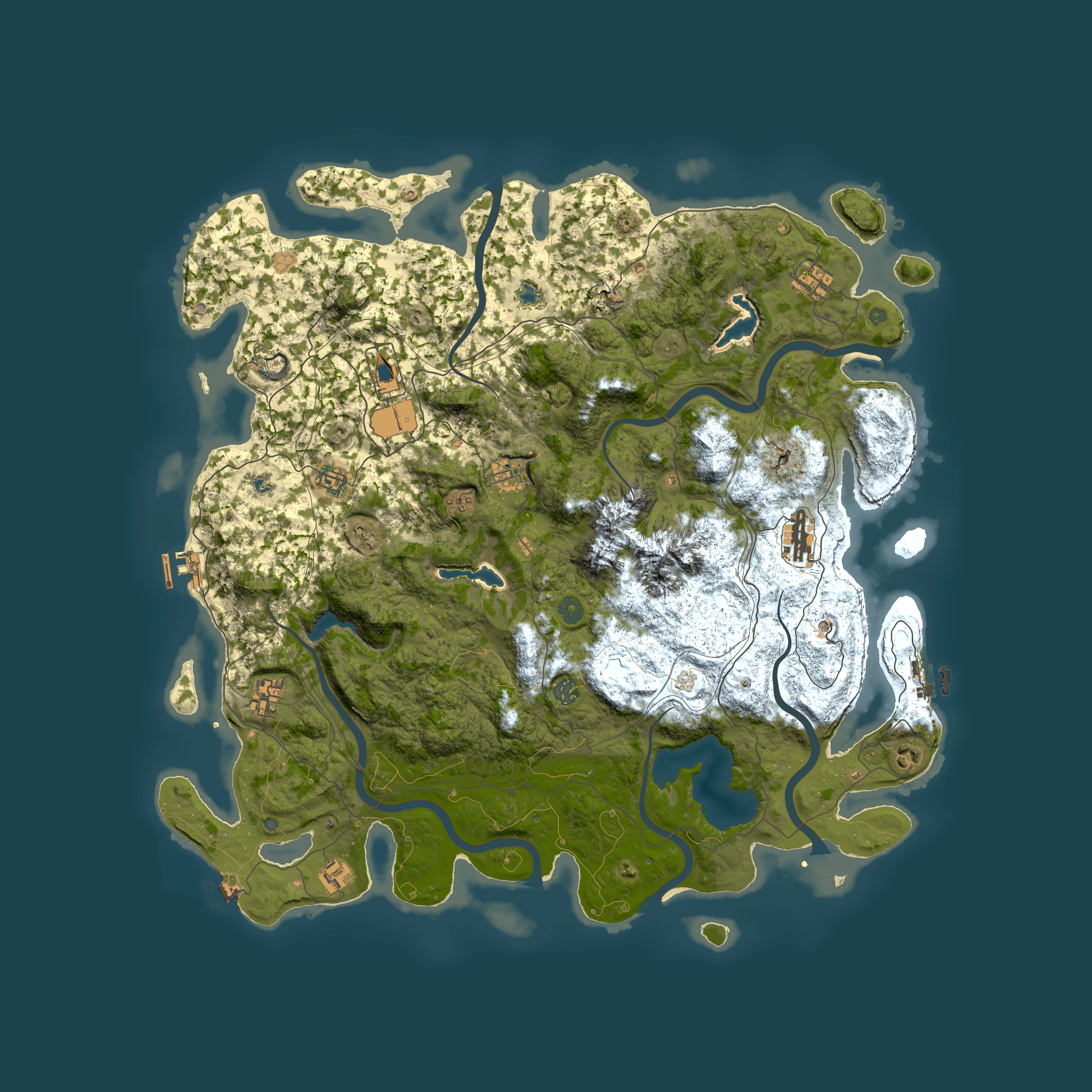 Full top-down render of Rust map seed 527256689, 5000x5000m