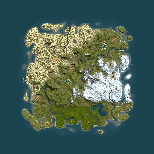 Rust map seed 527256689, 5000x5000m top-down preview