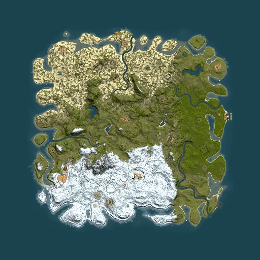 Rust map seed 2055403684, 6000x6000m top-down preview