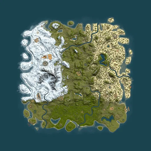 Rust map seed 156120624, 6000x6000m top-down preview