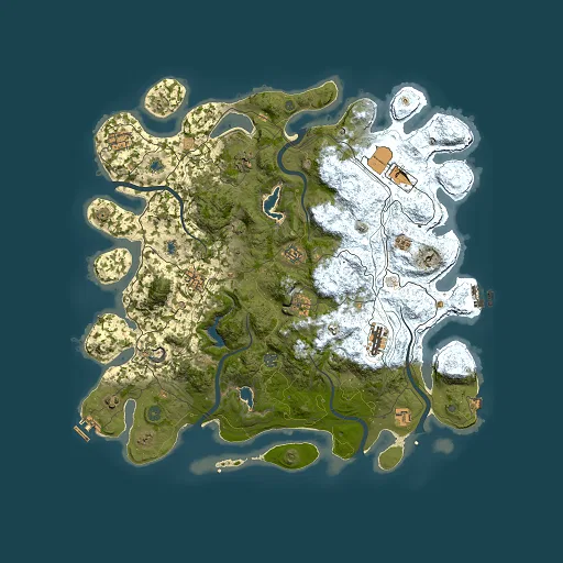 Rust map seed 587283993, 4500x4500m top-down preview