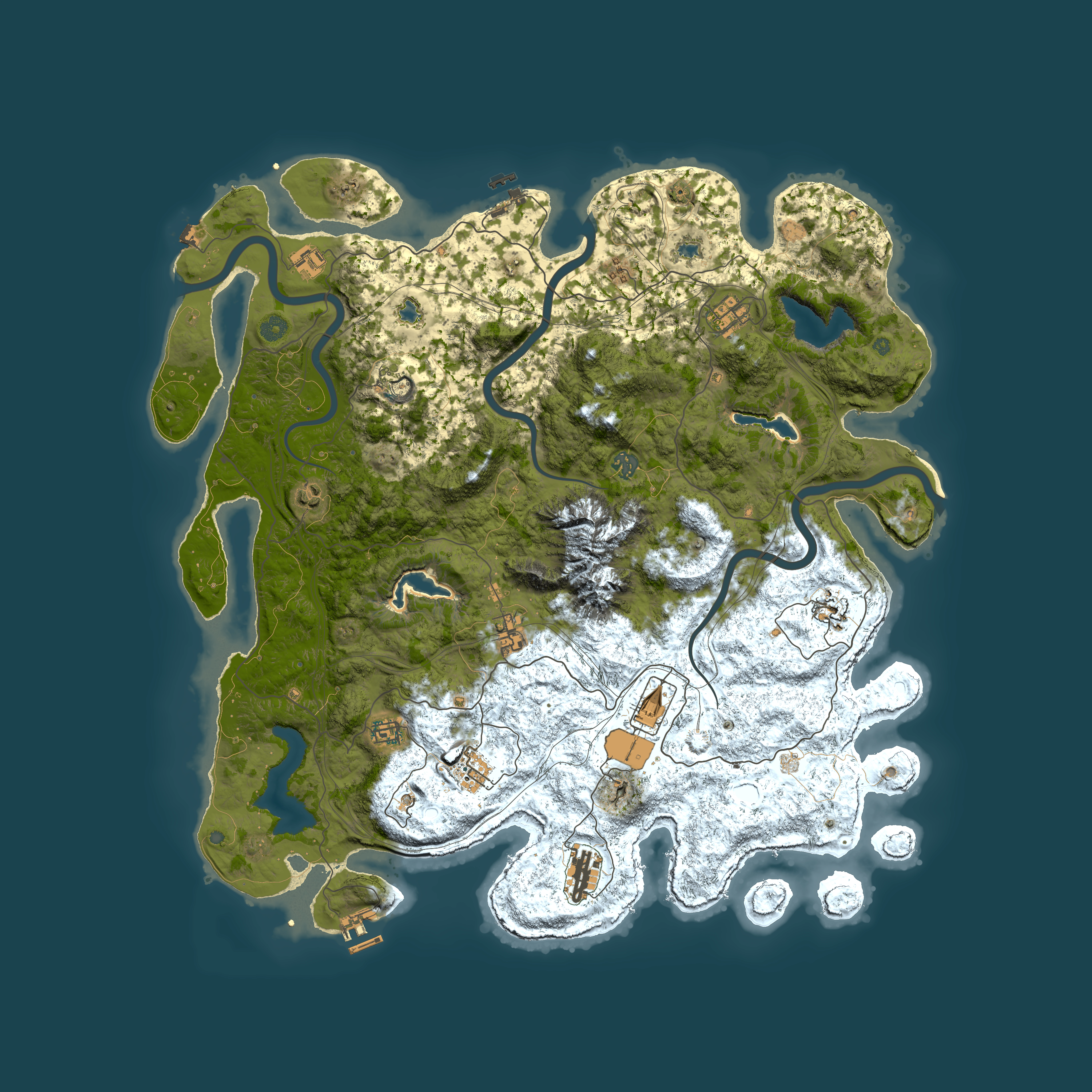 Full top-down render of Rust map seed 527986693, 5000x5000m