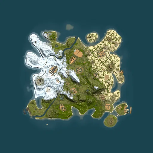 Rust map seed 1839444222, 3500x3500m top-down preview